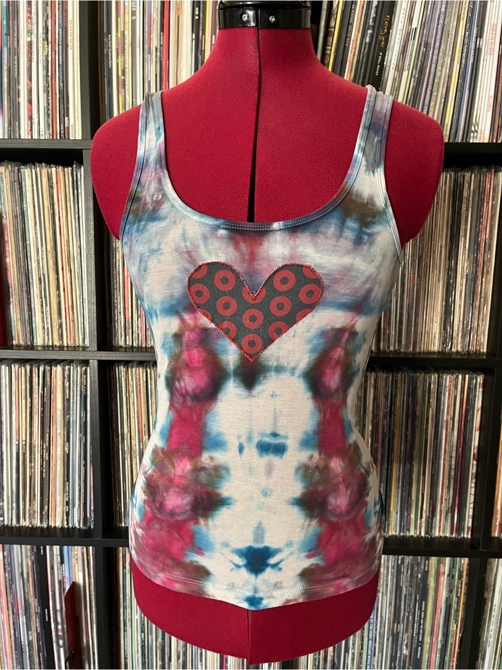 PHISH Tank tops 2 lot Fishman donuts 💙⭕️ linen tie dyed M - Picture 2 of 12